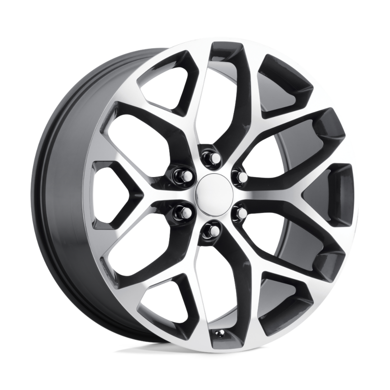 Performance Replicas PR177 22x9 +24 6x139.7 Gunmetal Machined Wheel