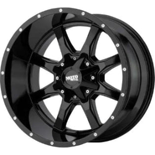 Moto Metal MO970 - 18x10 - 5, 6, & 8 Lug Bolt Patterns - (Gloss Black w/ Spot Milled Lip Finish)